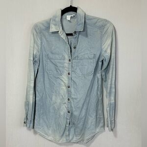 Abound Denim washed button up - XS
